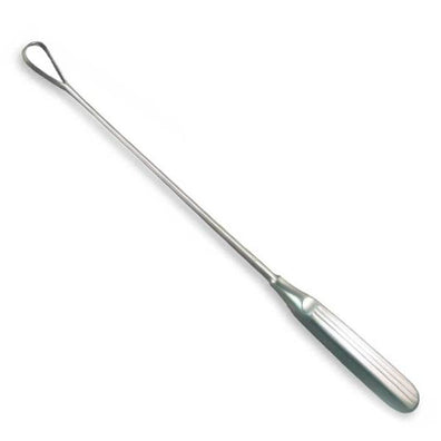 Curette Uterine Sims 10mm #0 Rigid 10x5mm Sharp Tip SS W/ Sm Lp Opn Rsbl Ea